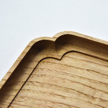 Load image into Gallery viewer, "Sumiiri-Bon"Japanese zelkova square tray (27 x 27 cm)