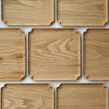 Load image into Gallery viewer, "Sumiiri-Bon"Japanese zelkova square tray (27 x 27 cm)