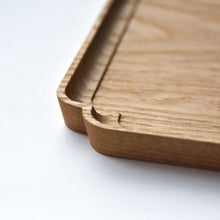 Load image into Gallery viewer, "Sumiiri-Bon"Japanese zelkova square tray (27 x 27 cm)