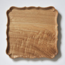Load image into Gallery viewer, Square tray"Ryouka", chestnut
