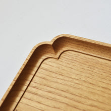 Load image into Gallery viewer, "Sumiiri-Bon"Japanese zelkova square tray (27 x 27 cm)