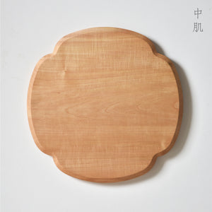 ”Mokko" shaped wooden tray ,27cm x 27cm