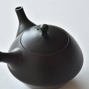 Hokuryu Reduction Fired Tama-gata Kyusu Teapot