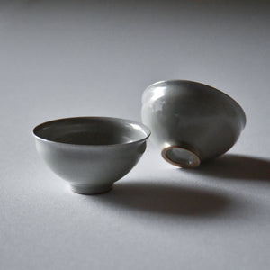  White Glazed Tea Bowl/Yukiko Saito,Shigetsu Kiln 