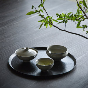  White Glazed Tea Bowl/Yukiko Saito,Shigetsu Kiln 