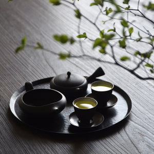 玉光 黒泥 極浅平急須（kiwaha別注品）