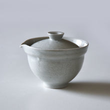 Load image into Gallery viewer, Sigetsu Kiln, Yukiko Saito, White-Glazed Peony Arabesque Pattern Shiboridashi-kyusu Small Teapot  
