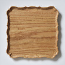Load image into Gallery viewer, Square tray&quot;Ryouka&quot;, chestnut

