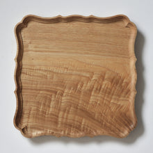 Load image into Gallery viewer, Square tray&quot;Ryouka&quot;, chestnut
