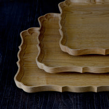 Load image into Gallery viewer, Square tray&quot;Ryouka&quot;, chestnut
