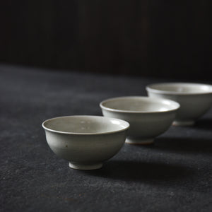  White Glazed Small Tea Bowl,Yukiko Saito,Shigetsu Kiln 