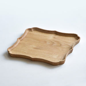 Square tray"Ryouka", chestnut