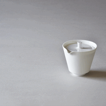 Load image into Gallery viewer, [Release commemoration set] Arita ware white porcelain nested tea set/Nishijin weave storage bag [20% off] 
